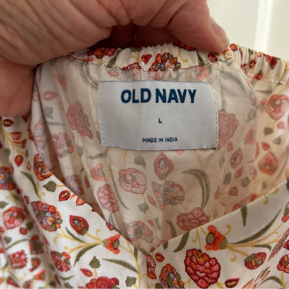 Old Navy Floral Dress - Red and Cream